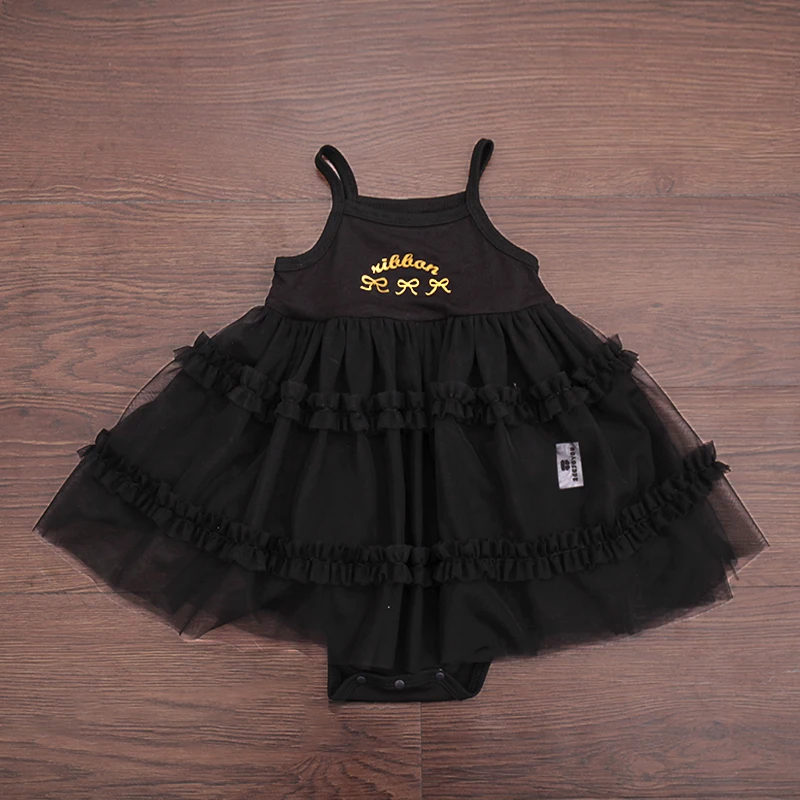 Ins Style Fashion Cute Spring Autumn Long Sleeves 100% Organic Bamboo Cotton Baby Girl Lace Dress 2-piece Set Clothes Romper