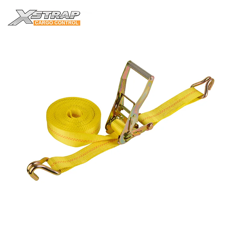 2 inch 5 ton Custom Logo Printing Ratchet Tie Down Strap Cargo Polyester Lashing Belt