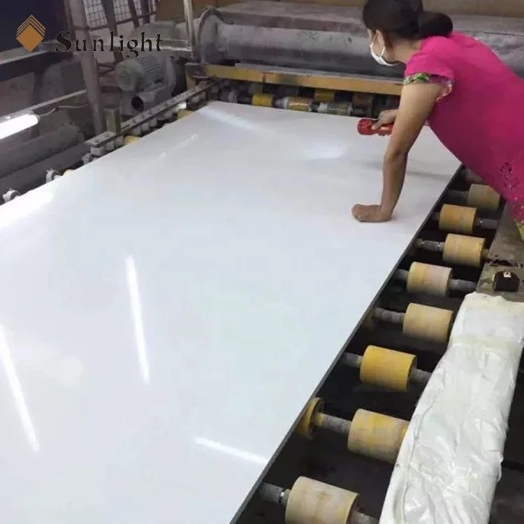 Engineered Black white red  Crystal Quartz Stone Kitchen Countertop with Singe Sink recycled glass soap stone countertops