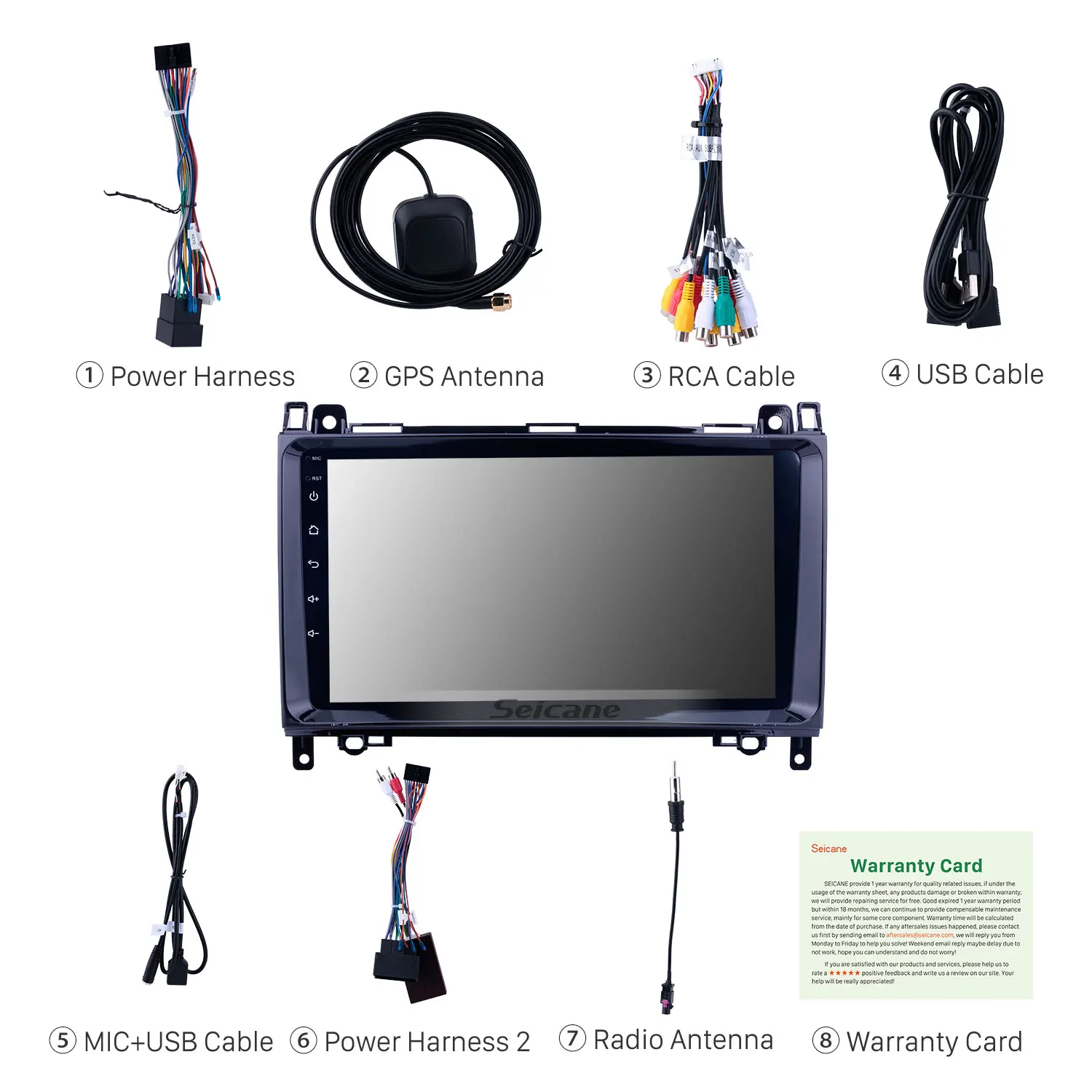 9 inch Android 11.0 Touchscreen Multimedia Player for 2004-2012 Mercedes Benz A W169 A150 A160 A170 A180 A200