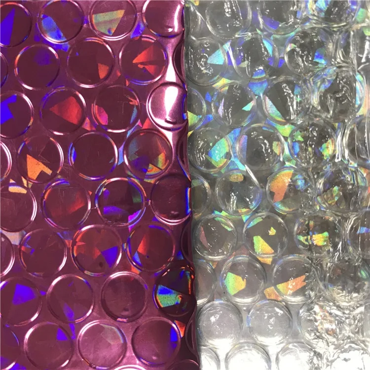 Custom Printed Pink Colored Laser Film Bubble Mailing Bag Metallic Bubble Mailer