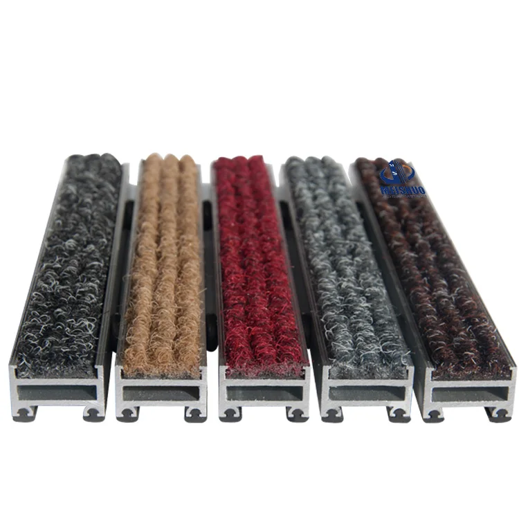 Entrance Mat Manufacturer Dirt Trapping Barrier Matting Brush Insert Comfortable Aluminum Floor Mat