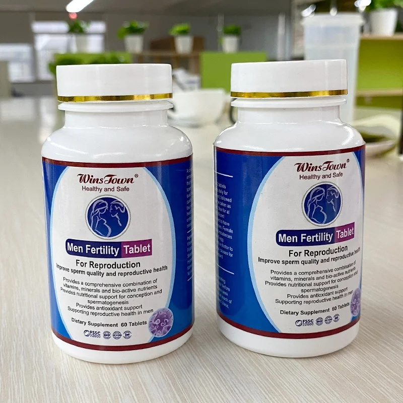 Winstown Men Fertility Tablet male Maca sperm increase fertility capsule for having baby Natural organic herbs pills