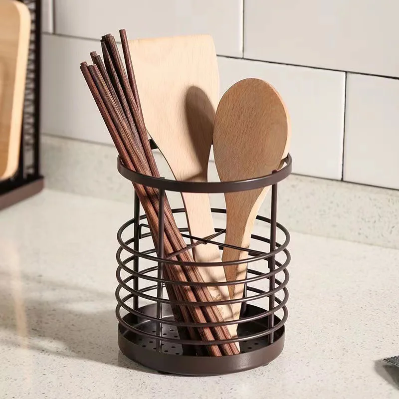 Kitchen chopsticks shelf cutlery cage draining rack knife set and fork rack kitchen storage household artifacts