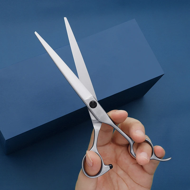 Factory Customized Stainless Steel Bearing Dog Cutting Curved Chunker Shears Japan Pet Grooming Scissors