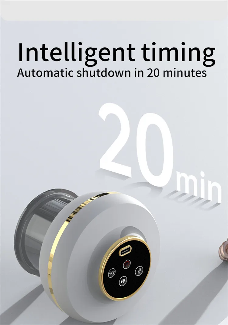 Dual Smart Suction Cups Intelligent Breathing Cupping Massage Vacuum Therapy Electronic Cupping for body care