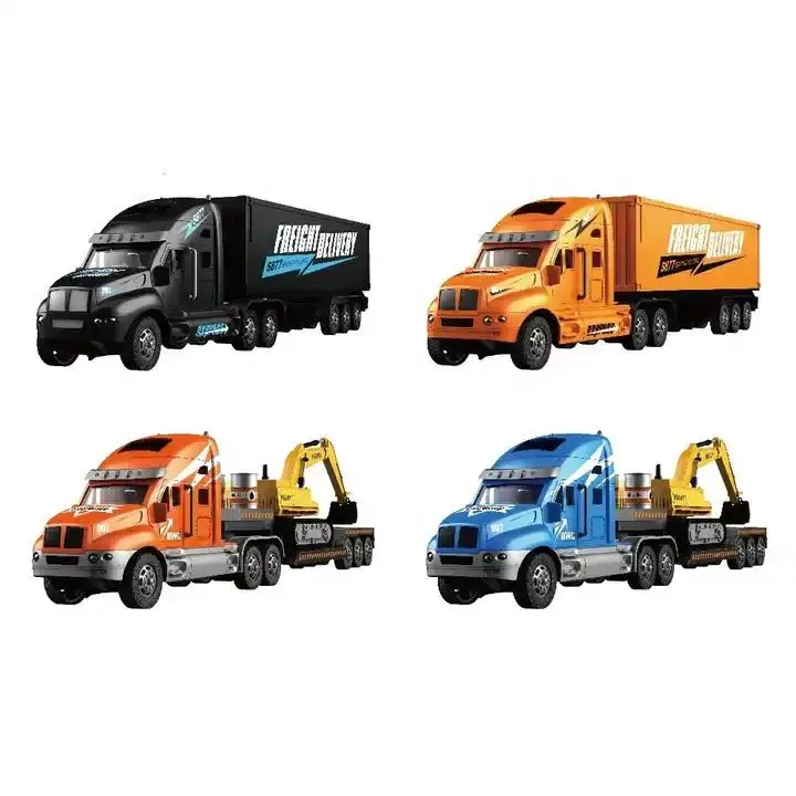 Heavy truck tractor cargo toy rc 2wd trucks rc engineering trailer toys 1:14 scale rc truck and trailer remote control toy