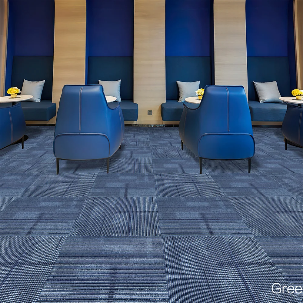 Luxury Commercial Tile Carpet Hotel Polypropylene Modular Interlocking Floor Carpet Tiles for Office Adult Modern Carpet Bedroom