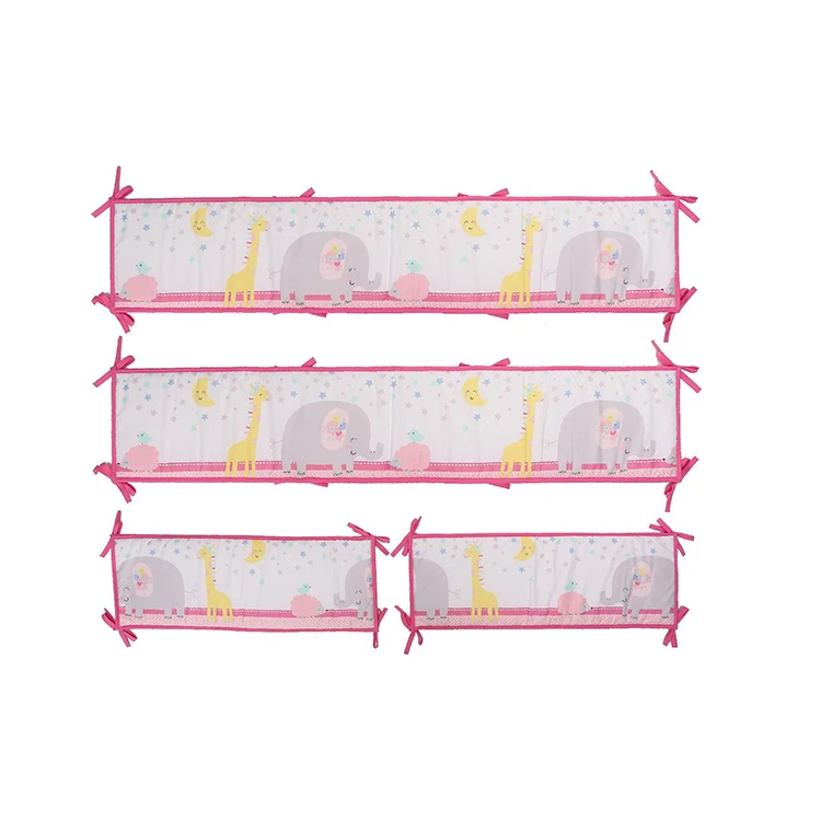 4Pieces Cheap Cotton Crib Bedding Set Cot Bed Linen Baby Comforter Set Baby Nursing Baby Crib Bedding Set