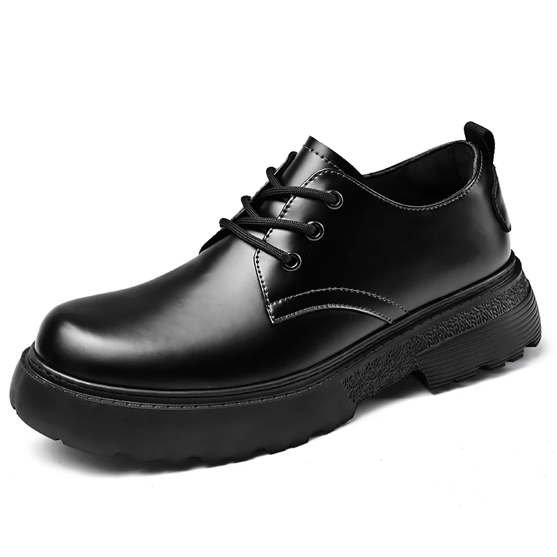 Factory Supply In Ready Stock Pure Genuine Leather Oxford Height Increase Business Office Men Leather Dress Shoes