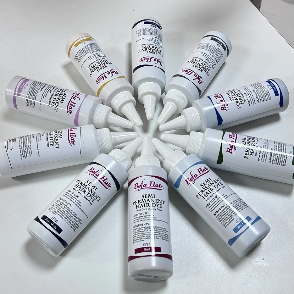 Private Label hair dyes wholesale semi permanent hair dye hair color cream