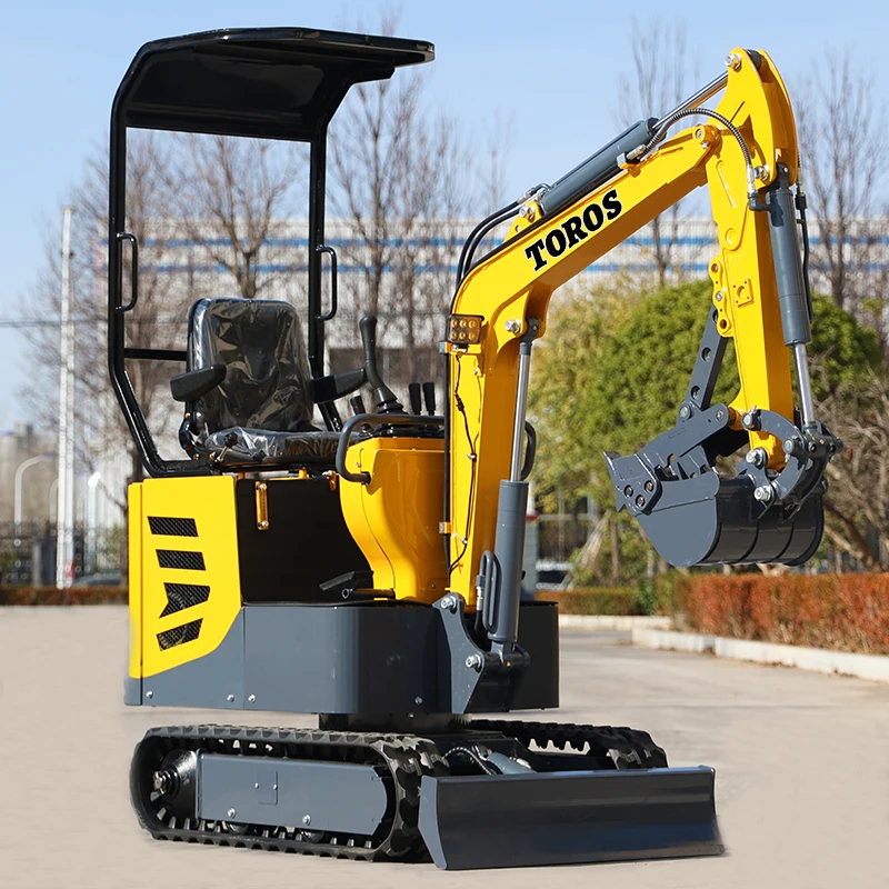 Factory Price 1ton Crawler Small Digger Multifunctional Farm Garden Mini Escavatore Fast Delivery Epa Diesel Engine Excavator