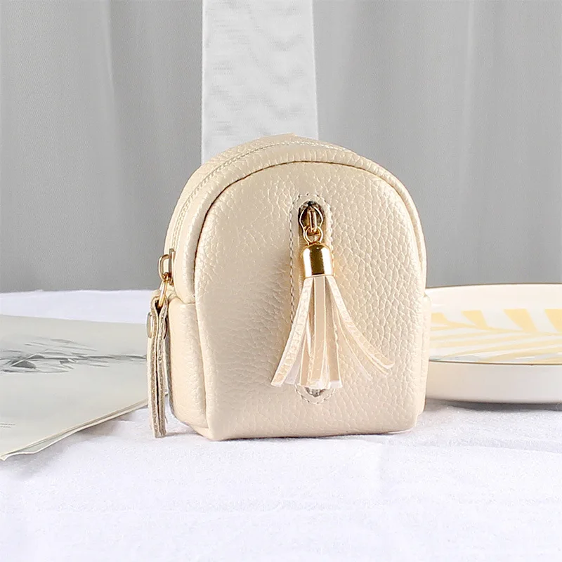 Custom logo Coin purse girl small mini ins holding cute multi-functional double zipper multi-layer card bag