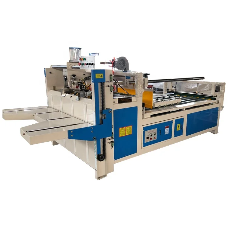 ZXJ 2600 semi-automatic folder gluer machine for carton machine