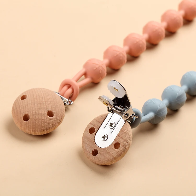 Pacifier chain for baby pacifier dummy clips for baby use baby silicone pacifier clip
