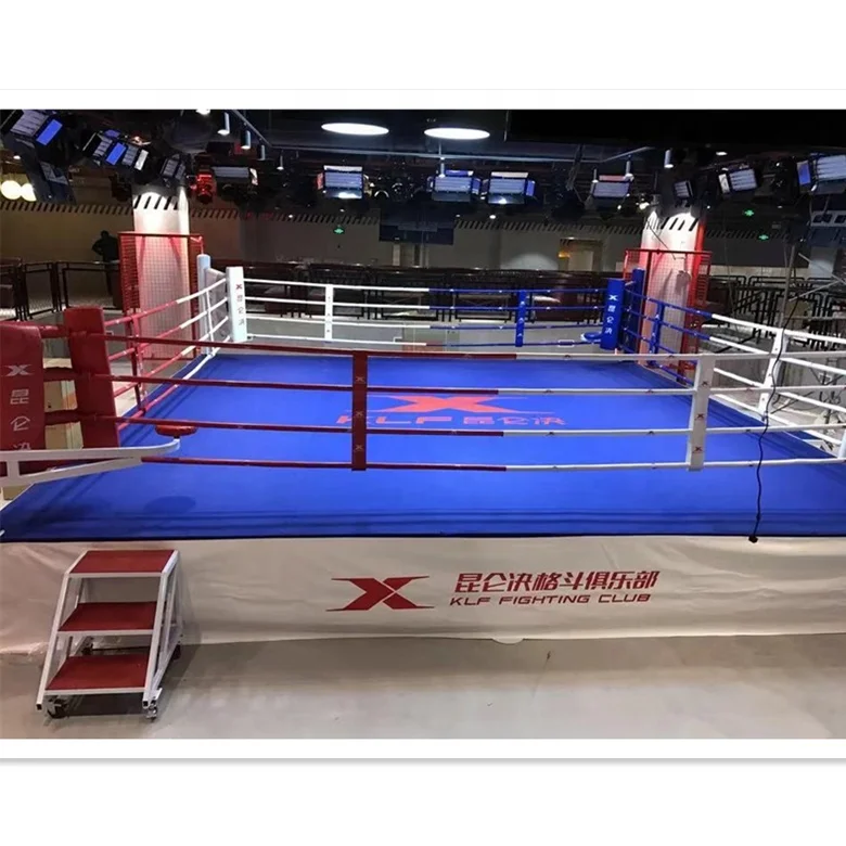 Ring De Boxe Mma Boxing Floor Ring 5 X 5m  6x6m  7x7m  8x8m Boxing Kickbox Ring for Sale