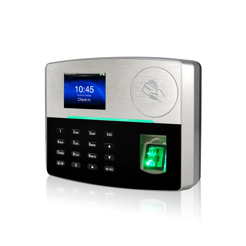 Web cloud software  backup battery bimetric device Fingerprint Time Attendance System with POE