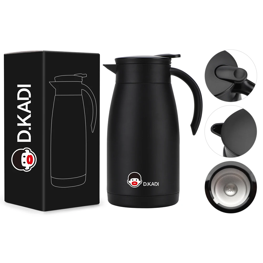 500ML Double wall Stainless Steel Vacuum Insulated Coffee Pots Stocked Thermal Coffee Carafe kettles