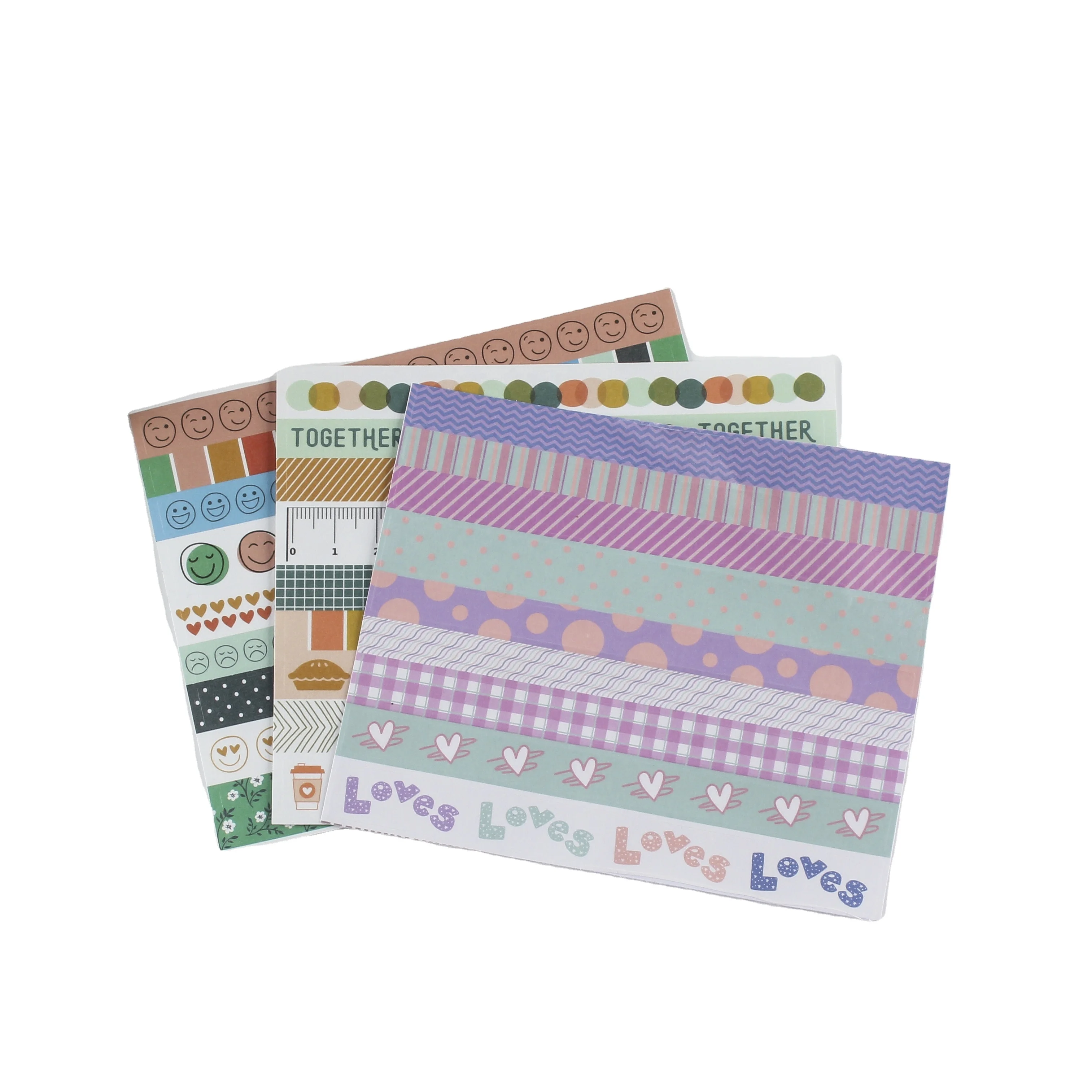Kawaii face adhesive sticker washi tape personalizada Japanese washi sticker sheet