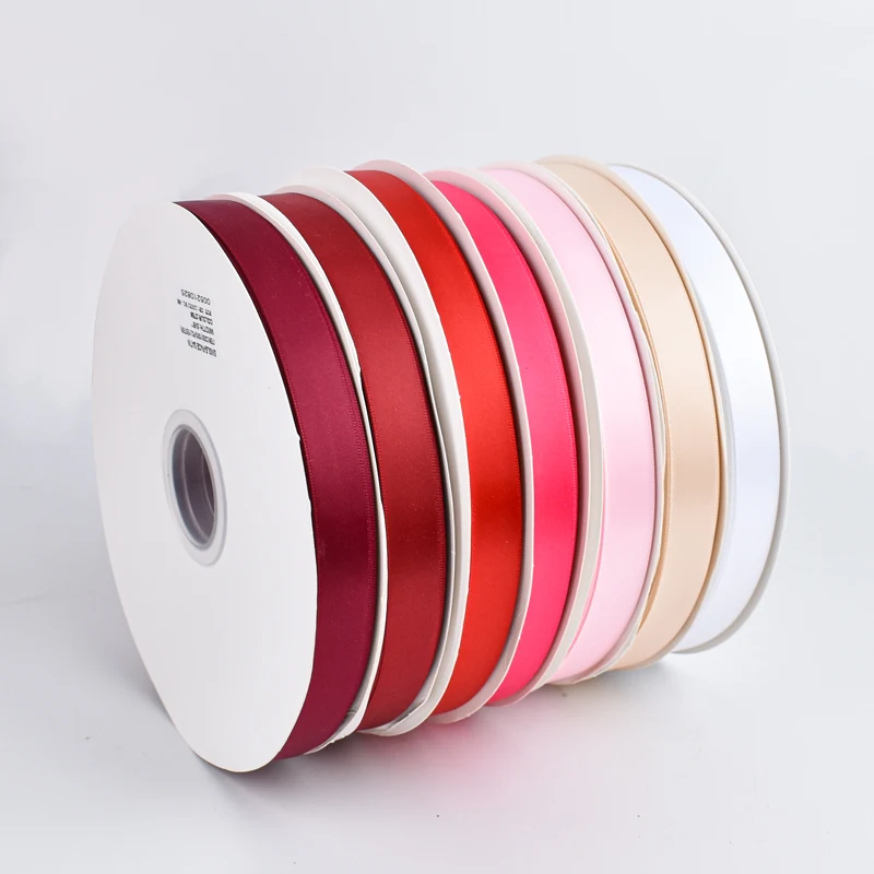 Wholesale Polyester ribbons Orange 5/8 inch 100yards 16mm ribbon roll satin ribbon for gift wrap