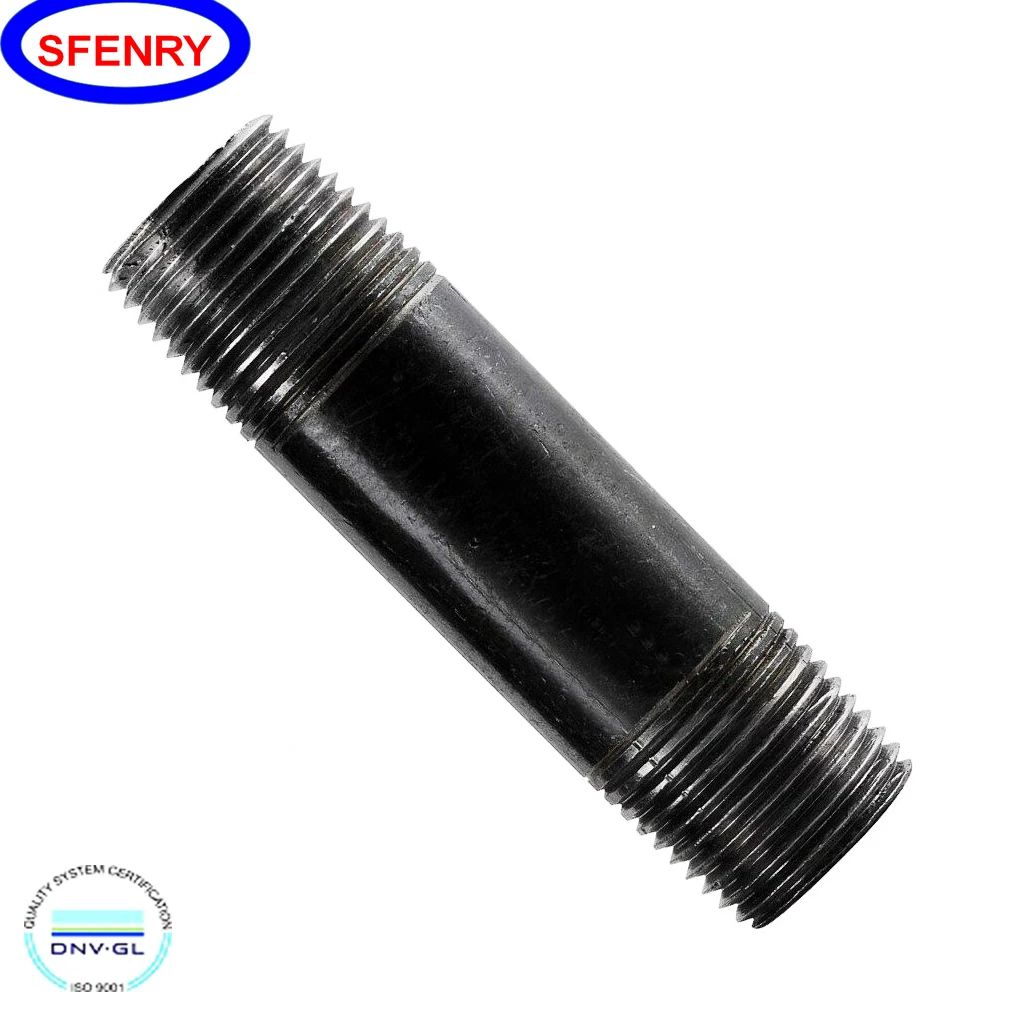 Sfenry Standard Fitting High Pressure Forged Fittings A106 GR.B Nipple BS 3799 A105 3000 LB Male EQUAL