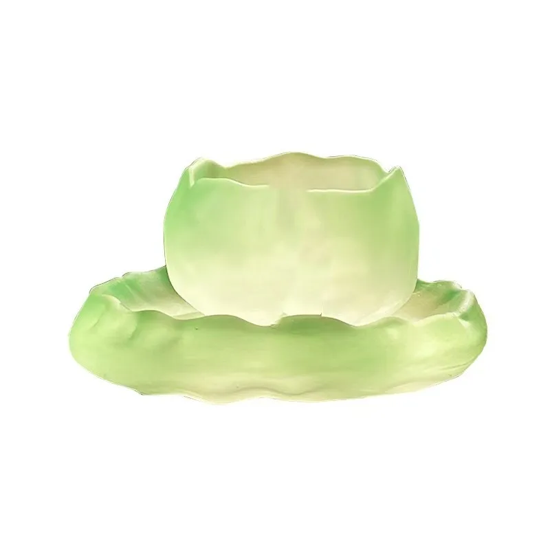 High appearance level God tea cup manual glass crystal glass sample tea cup gift Kung Fu tea set master cup