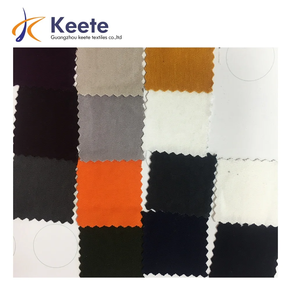 new fabric smooth and soft 240gsm high end 47%cotton 47%rayon 6%spandex double knit fabric