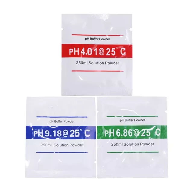 PH Test Meter Measure Calibration Solution PH Buffer Powder 4.01 And 6.86 And 9.18 Calibration Point 100pcs