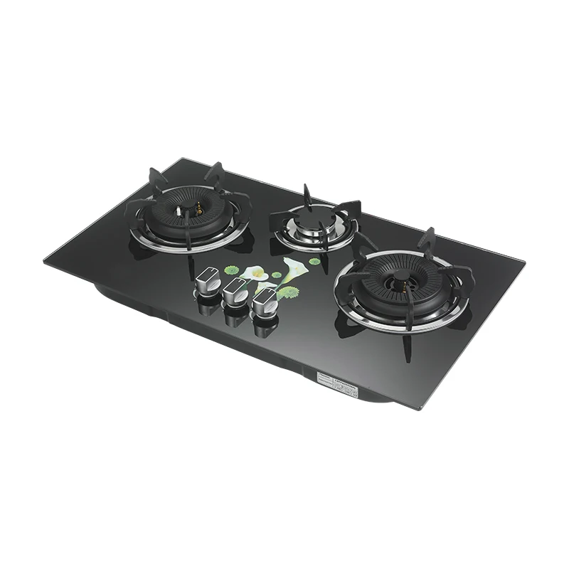 Cheap price Kitchen Appliance Tempered Glass Panel 3Burners Gas Cooker Stove Manufacturing