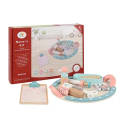 Hot sell doctor trolley toys doctor toys for kids toy wooden doctor set