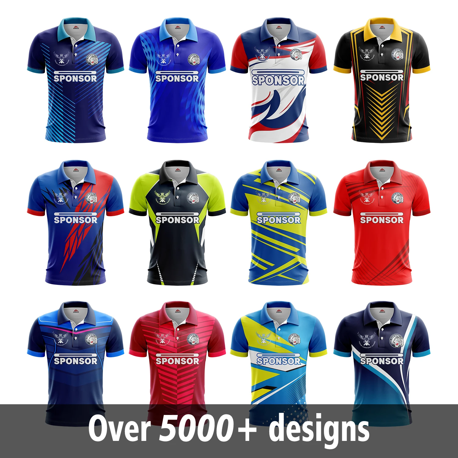 sublimation customized full hand maker cricket t shirt pattern