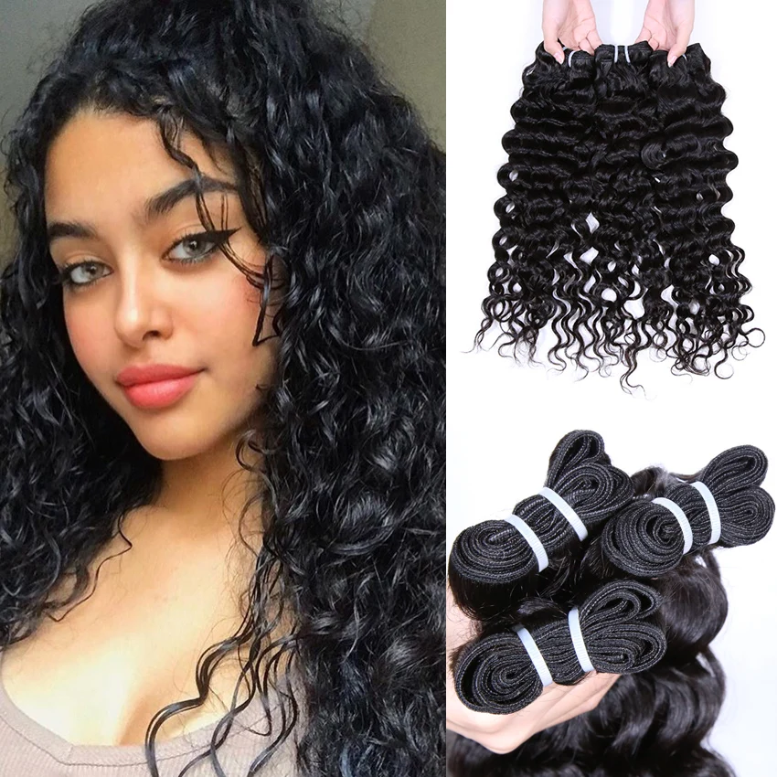 12A Grade Raw Virgin Unprocessed Straight Hair Bundles 100% Mink Indian Human Hair