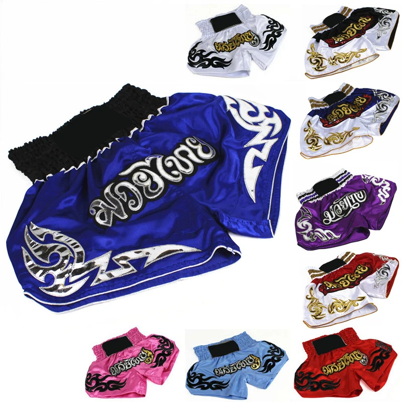 Мужские и женские боевые искусства тренировочные боксерские спортивные Муай тайские шорты