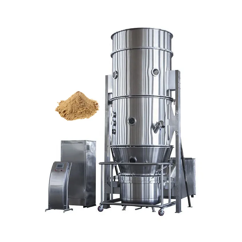 High Efficiency Vertical Fluid Bed Dryer Powder Fluidized Bed Drying Machine/granules Boiling Dryer For Pharmacy