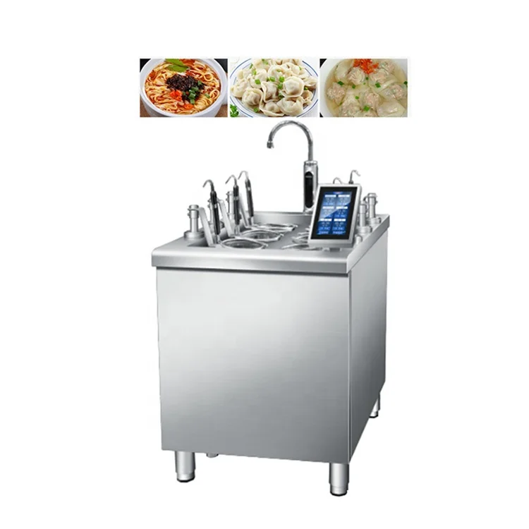 Commercial Automatic Restaurant Equipment Six-baskets Noodle Cooker Noodle Cooking Boiling Machine