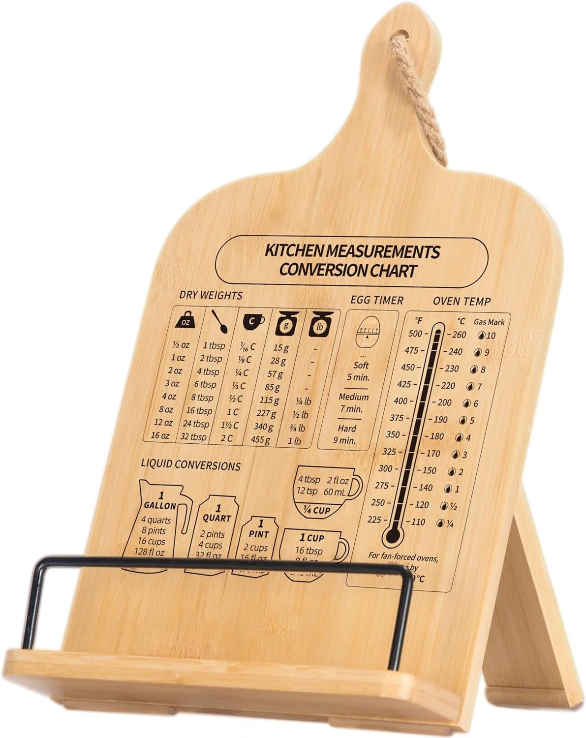 Hot Selling Adjustable Cookbook Holder Cook Book Stand for Kitchen Counter Wooden Cookbook Recipe Book Holder