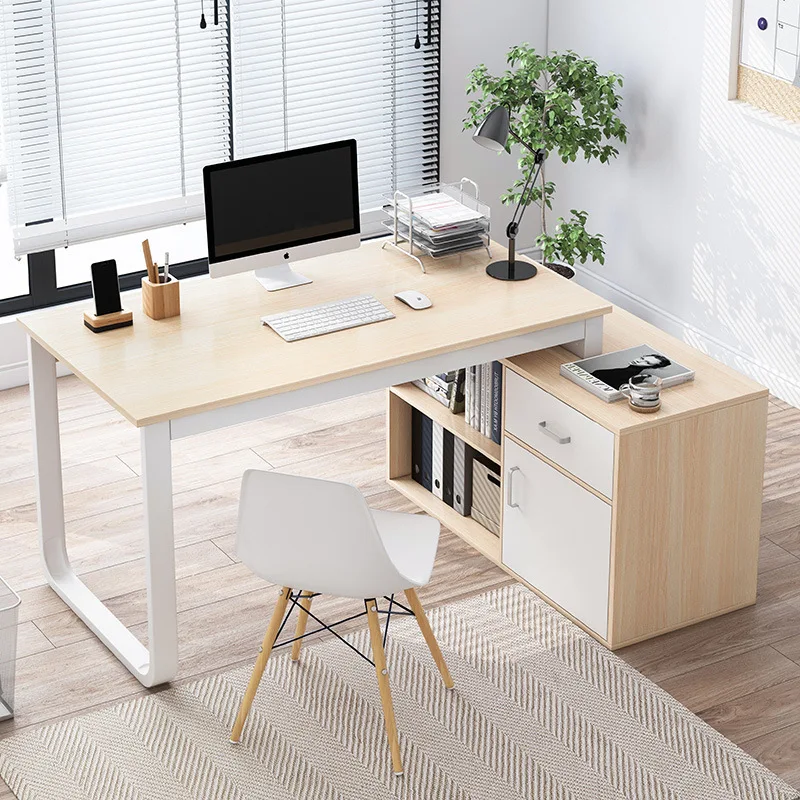 Customized Furniture Cheap Office Desk Modern L Shaped Computer Desk Product Desk With Storage Drawers Office Furniture Sets