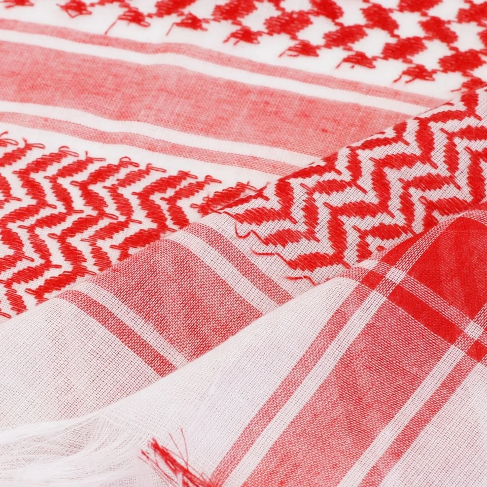 Фабричная плетеная мусульманская Арабская ветрозащитная шаль с узором в виде пустыни шемаг хиджаб квадратный мужской шарф из полиэстера яшма