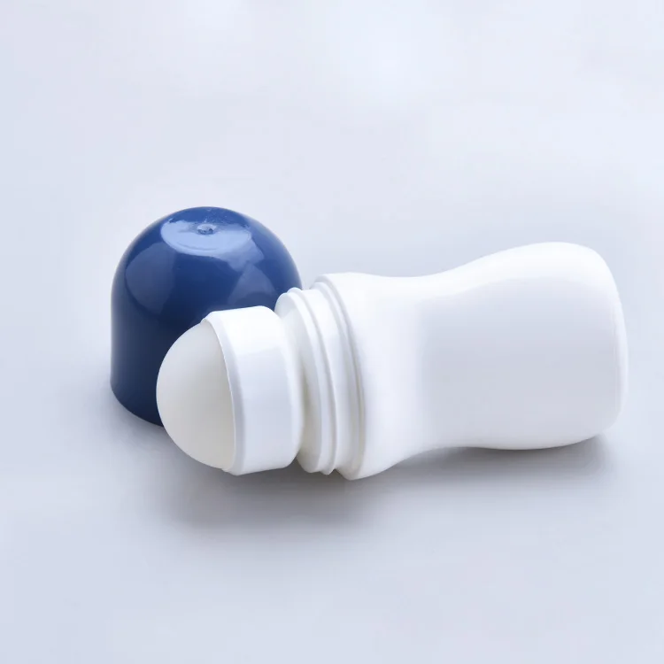 Unique shape 50ml Plastic Roll On Bottles Roller Ball