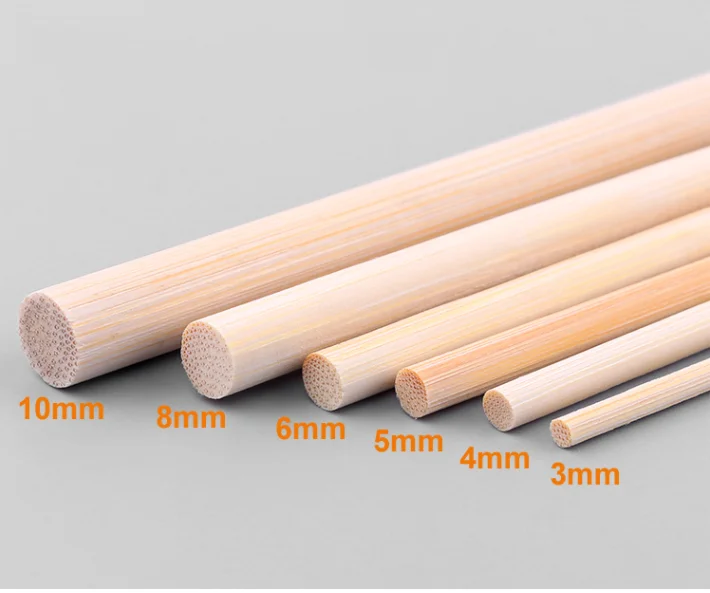 Manufacturer Wholesale Good Price Restaurant Barbecue Straight Disposable Round Bamboo Stick