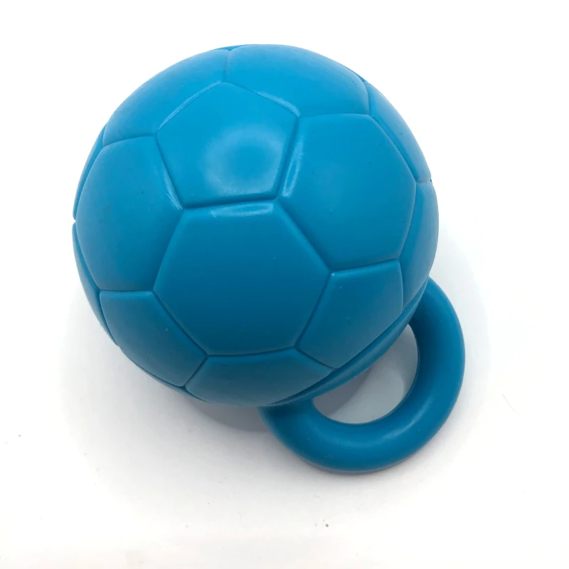 High Quality Wholesale TPR  Ball Pet Toys  Interactive Squeaking Toy Ball With Handle