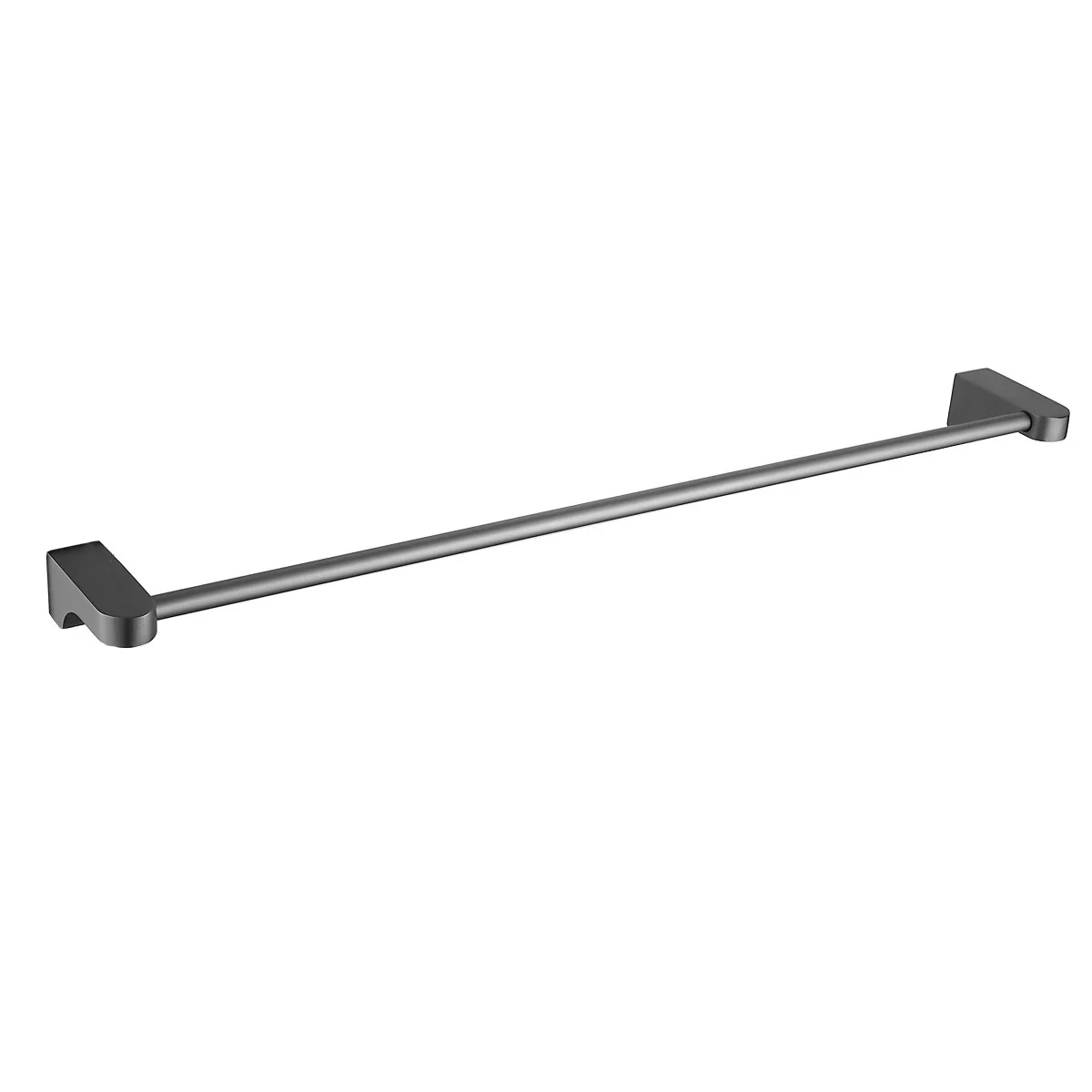 Gun Grey Bull Horn Space Aluminum Foreign Trade Bathroom Hanger Set 6-7 Pieces Toilet Paper Rack Soap Net Single Pole Towel Rack