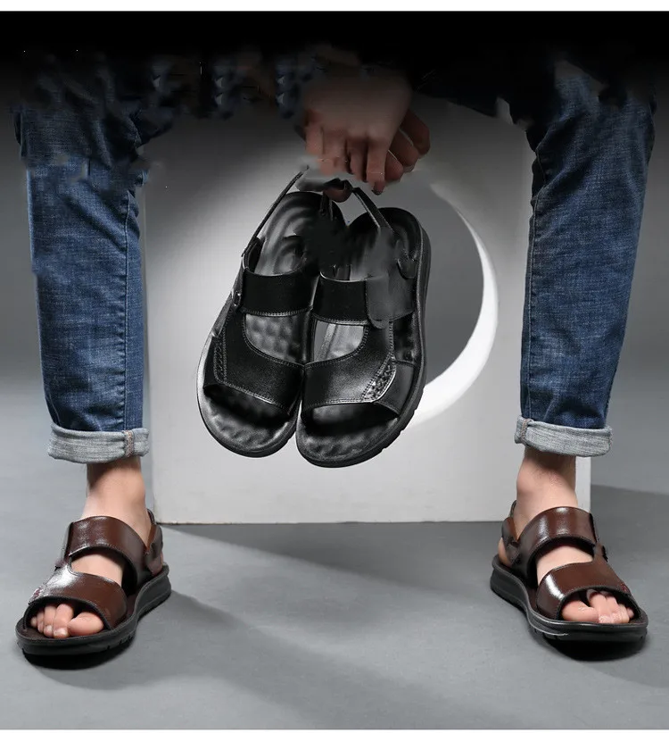 Open Toe Larger Size Youth Lightweight Waterproof Portability Buckle Strap Rope Pedicure Soft Sole Sport Runner Sandals Shoes