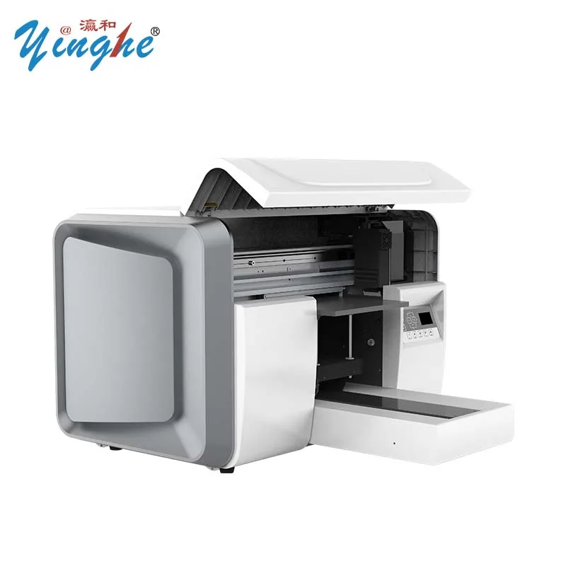 Yinghe  YH-A3 UV Flatbed Printer small format with 1 pieces i3200 U1 HD Printer head A3 UV Flatbed Digital inkjet printer