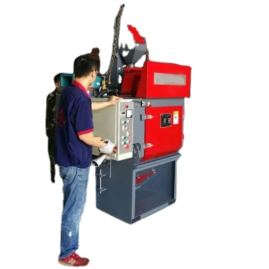 Tumble Rubber Belt Q324 Rotary Drum Shot Blaster Cleaning Machine