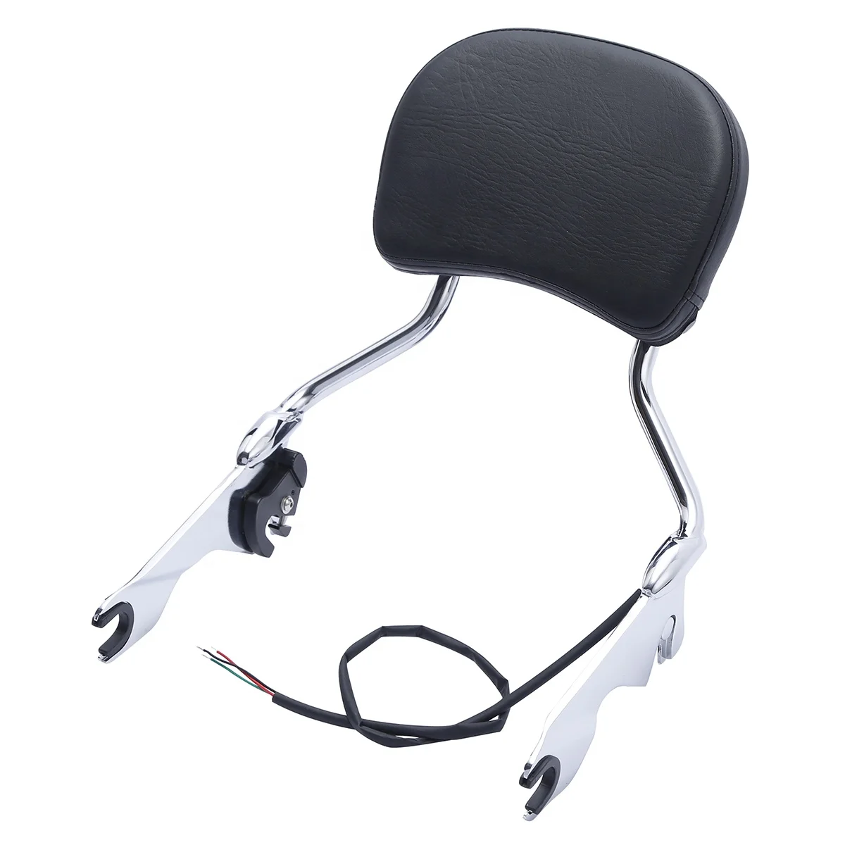XF2906A24-E Air Wing Sissy Bar Upright W/ Brake Light Fit For Harley Touring FLH FLHX 09-later