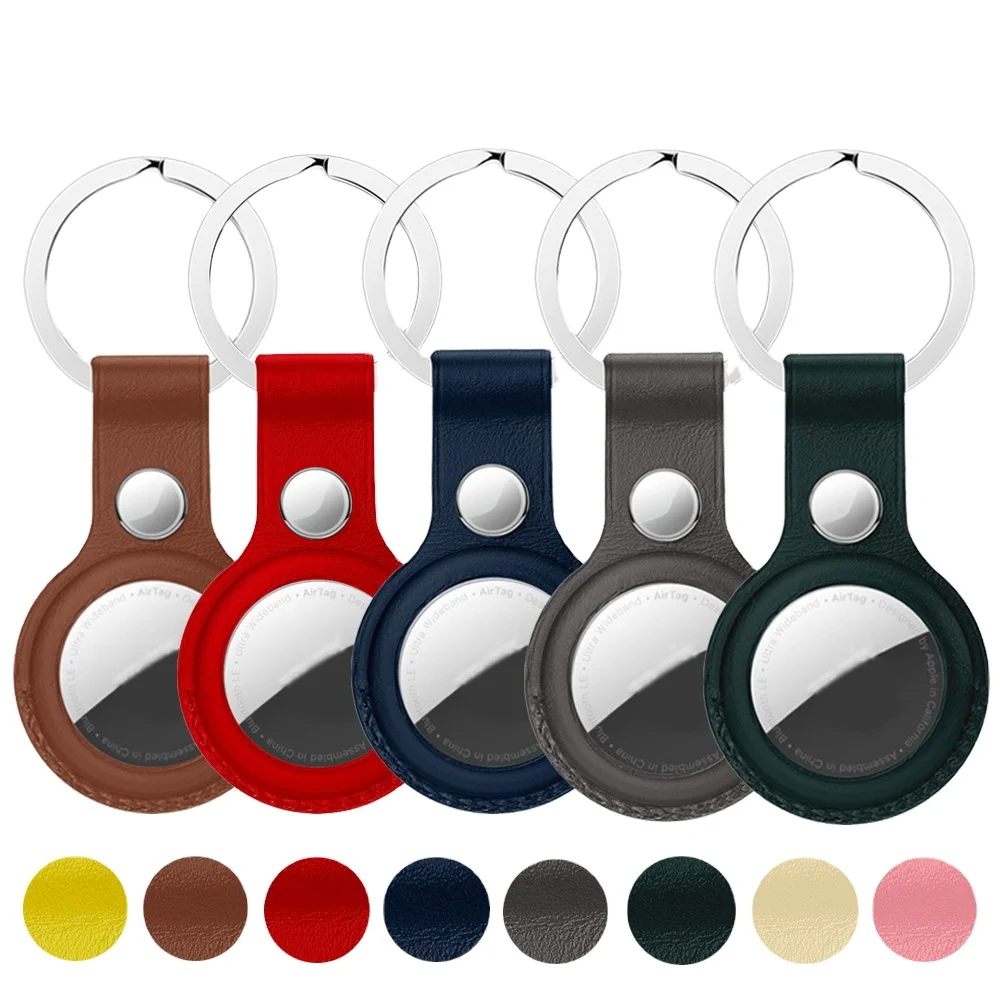 
 Чехол из натуральной кожи, защитный чехол для собак, чехол airtag из ТПУ для домашних животных, кожаный чехол для airtag, силиконовый чехол для airtag  