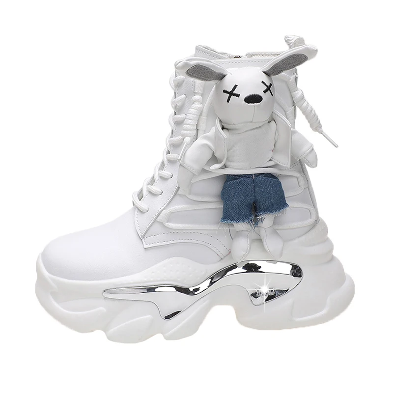 latest nice luxury sole for woman customize sneakers hot sale walking style new PU thick sole shoes
