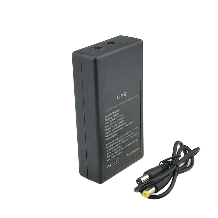 Заводская литиевая батарея онлайн DC 15600mAh(6*2600mah) 57 72wh 12V 3A Mini UPS для Wi-Fi маршрутизатора CCTV камера CDMA Security Modem