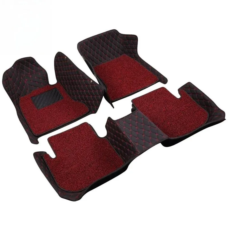 Car Auto Floor Mats Front Only Carpet Leather Universal Car Mats Front Foot Mat